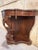 Late 19th-century dark walnut console table with gray marble top In need of some restoration No woodworms or missing...