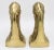 1960s Vintage American Bald Eagle Brass Bookends For Sale - Image 5 of 10