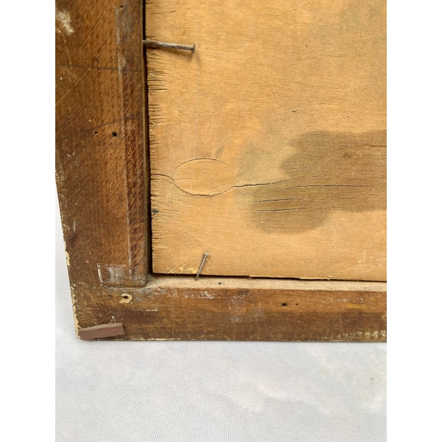 Vintage Belgian Signed Landscape Oil Painting For Sale - Image 10 of 12