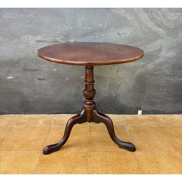 English Georgian Style Tripod Wine Table, 1930s For Sale - Image 4 of 9