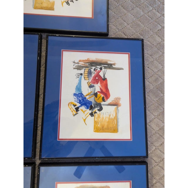Original Paintings by Ken Touzet of Jazz Band Scene For Sale In Chicago - Image 6 of 7