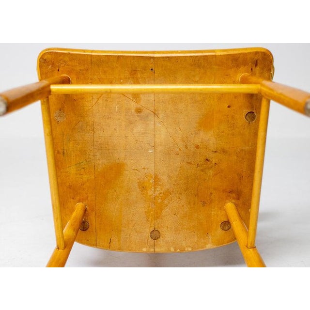 Danish Birch Armchair, 1950s For Sale - Image 11 of 13