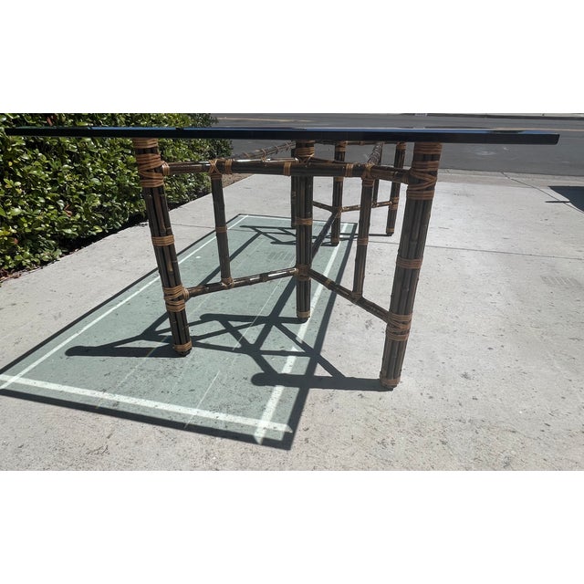 Early 21st Century McGuire Bamboo Dining Table, Seats 8-10, Base Only For Sale - Image 5 of 16