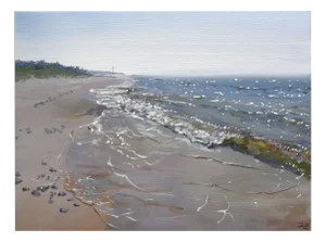 Janis Zingitis, Baltic Sea, 2018, Acrylic on Canvas