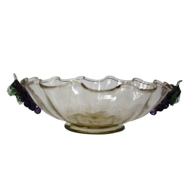 1950s Vintage Murano Glass Bowl For Sale - Image 5 of 5