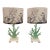Vintage Faux Mint Green Coral Coastal Table Lamps With Chinoiserie Bird Branch Shades- A Pair For Sale