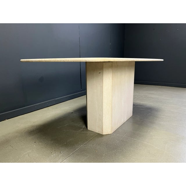 1970s Vintage Travertine Dining Table, 1970s For Sale - Image 5 of 14