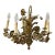 Late 19th-Early 20th Century Bronze French 5-Light Chandelier For Sale