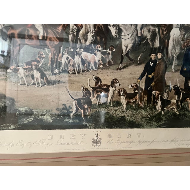Antique 1840 “The Bury Hunt” Hand-Colored Engraving — Proof Impression, Agar/Maiden/Bromley/Zanetti For Sale - Image 6 of 8