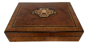 20th Century Napoleon III Thuja Burl Token Box Boulle Marquetry, 1890s
