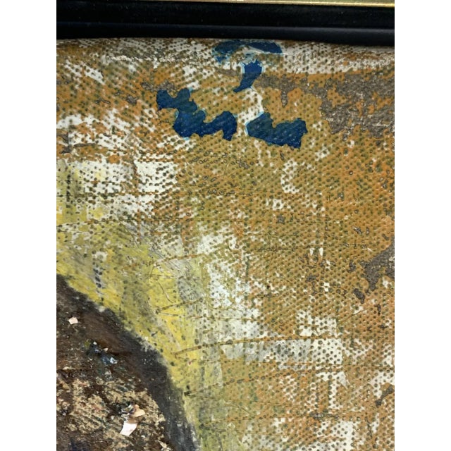 Paint 1960s Mid Century Female /male Head Abstract Painting For Sale - Image 7 of 10