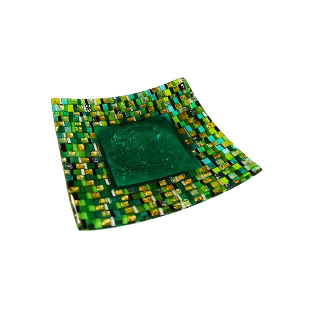 Marea Q20 Murano Glass Plate by Stefano Birello for VéVé Glass For Sale - Image 4 of 4