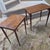 Brown Vintage Ethan Allen Furniture Regency Style Set of Three Nesting Tables For Sale - Image 8 of 17