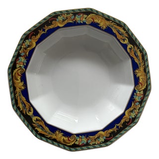 Le Roi Soleil Rim Soup Plate by Versace for Rosenthal, 1990s For Sale