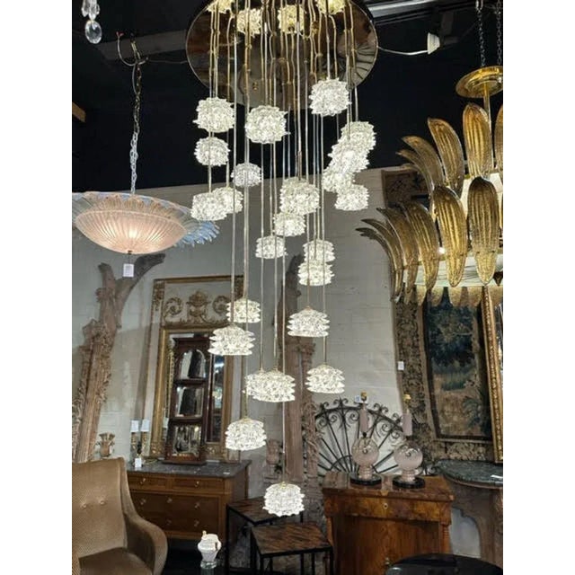 Early 21st Century Modern Murano Glass Rostri Cup Suspension Chandelier For Sale - Image 5 of 6