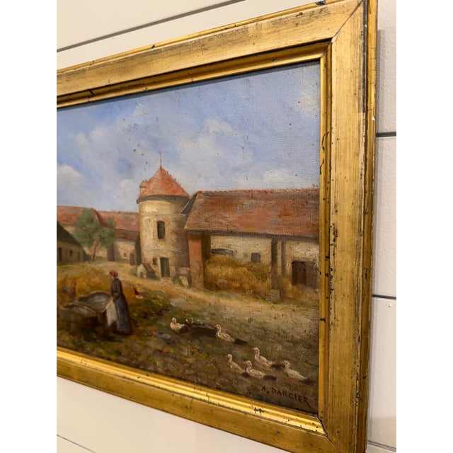 19th Century Oil on Canvas For Sale - Image 9 of 10