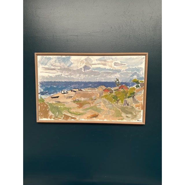 Ingvar Hällgren, Strand, Öland, 1950s, Oil Painting on Canvas, Framed For Sale - Image 10 of 18