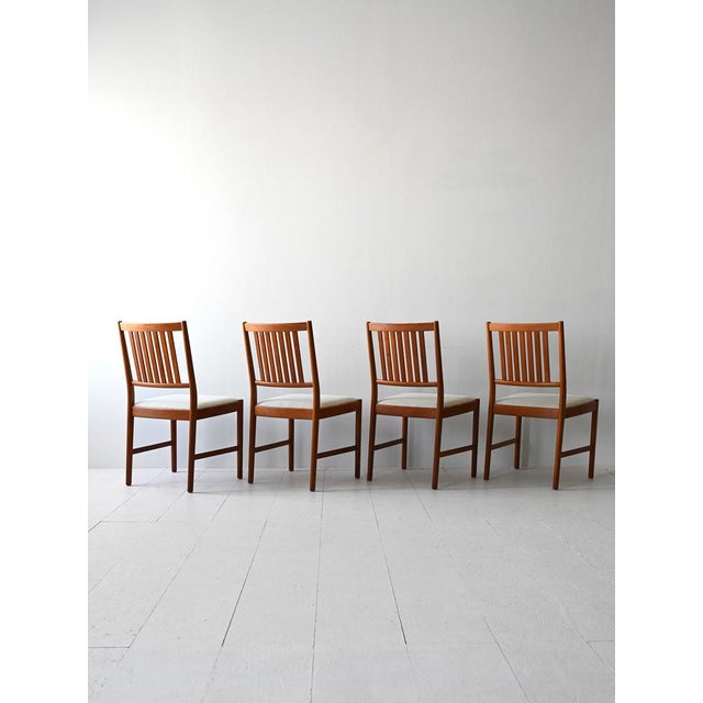 Swedish Chairs, 1960s, Set of 4 For Sale - Image 3 of 9