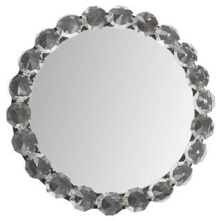 Mid-Century Austrian Backlit Wall Mirror with Diamond-Shaped Crystals from Bakalowits & Söhne, 1950 For Sale