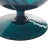 Teal Italian Empoli Teal Turquoise Blue Optic Swirl Vase 13” Pedestal Base Art Glass For Sale - Image 8 of 8
