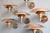 Copper louis poulsen ph4/5 wall lights circa 1970s product code #oa3309 - price is per light - worldwide shipping - all...