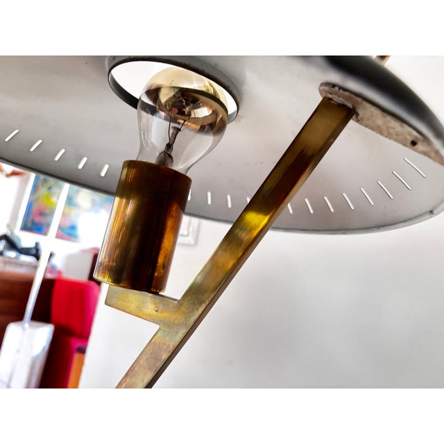 Metal Z Décora Lamp by Louis Kalff for Philips, 1950 For Sale - Image 7 of 9