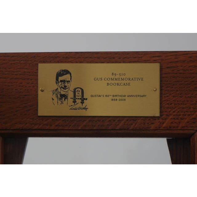 Stickley Mission Oak Gustav Commemorative Arts & Crafts Bookcase For Sale - Image 15 of 15