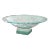 Monumental Art Glass Platter With Frosted Motif, on Plinth, Late 20th Century For Sale