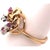 Gold 14 Karat Yellow Gold Ruby and Diamond Freeform Contemporary Ring For Sale - Image 8 of 8