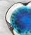 1970s Mid-Century Blue Geode Pottery Centerpiece Cigar Ashtray - 10" For Sale - Image 5 of 7