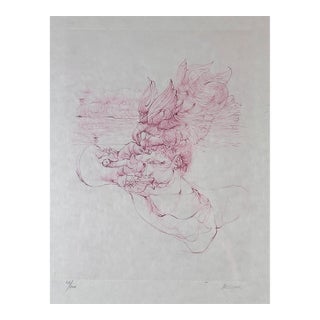 1970s Hans Bellmer Femme Au Chapeau d'Oisseau For Sale