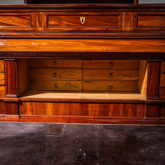 Louis XVI Roll-Top Desk in Mahogany, 1800s For Sale - Image 13 of 14
