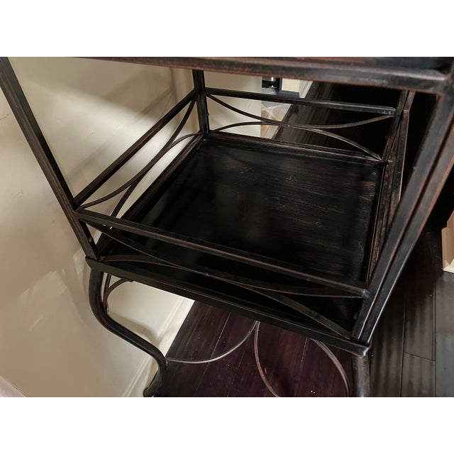 Metal Victorian Gothic Revival Floor-Standing Terrarium Wardian Glass Plant Conservatory For Sale - Image 7 of 12