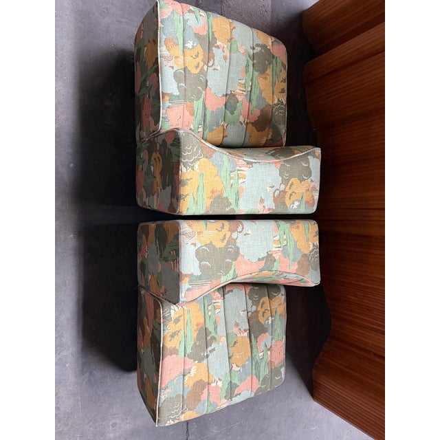 Wood Model 9000 Modular Sofa attributed to Tito Agnoli for Arflex, 1960s, Set of 2 For Sale - Image 7 of 9