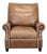 Pottery Barn Brown Leather Recliner Lounge Chair For Sale
