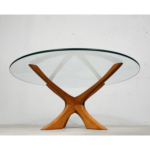 Vintage Danish Coffee Table by Illum Wikkelsø for Niels Eilersen, 1970s For Sale - Image 6 of 12