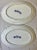Antique Pair of Gold Rimmed Beech Hancock & Company Oval Blue Willow Side Dish/Vegetable Serving Dishes From England -...