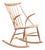 Mid-Century Modern Oak Rocking Chair by Illum Wikkelsø for Niels Eilersen, 1950s For Sale