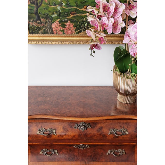 French Antique Serpentine Bombe Chest | Netherlands Ca. 1890s For Sale - Image 3 of 4