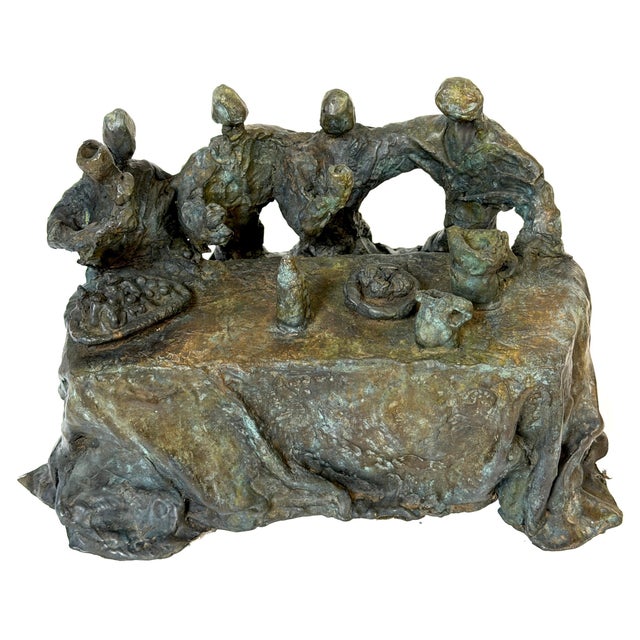 Daredjan Zourabichvili, “Feast,” Signed & Numbered Bronze Sculpture, Edition 2/8 A compelling editioned bronze sculpture...