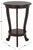 Contemporary Mary Pedestal Table in Dark Chocolate For Sale - Image 3 of 8
