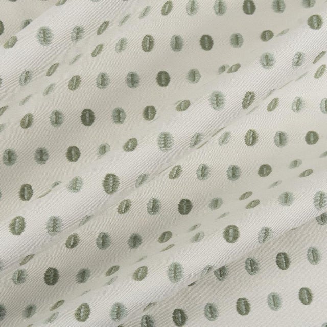 Contemporary Materialworks by Hable Moka Embroidered Performance Fabric in Celadon For Sale - Image 3 of 5