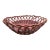 Large Wood Woven Rustic Rosy Pink Washed Basket For Sale