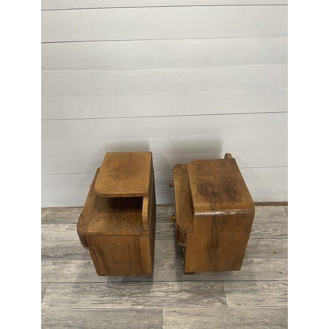 Vintage Art Deco End Tables by Halabala for U.P. Zavody in Brno, 1920, Set of 2 For Sale - Image 7 of 8