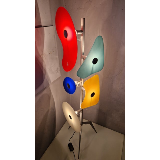Orbital Floor Lamp in Colored Glass by Ferruccio Laviani for Forscarini, 1980s For Sale - Image 10 of 11