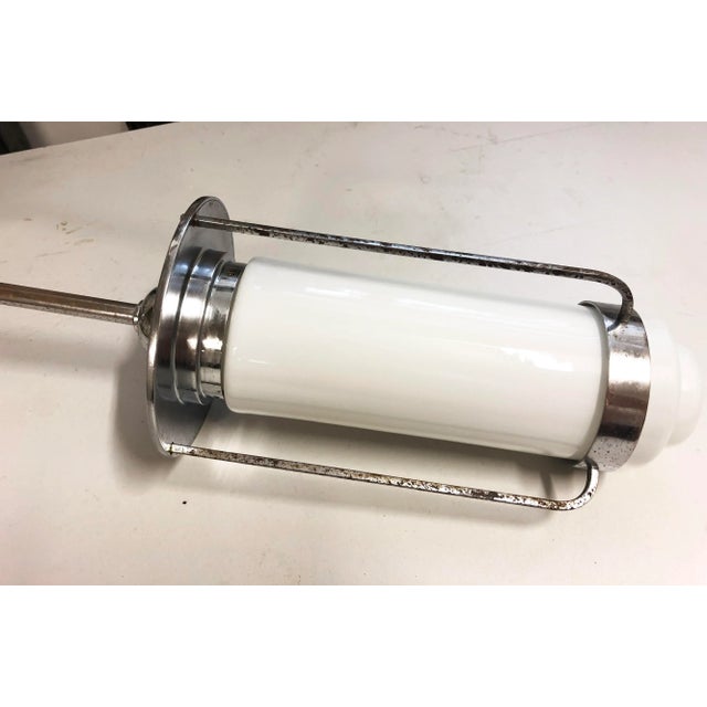 Art Deco Opaline Glass Pendant For Sale - Image 13 of 16