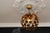 Hollywood Regency Style Gilt Metal Floral Sphere Pendant Light, Italy, 1970s For Sale - Image 6 of 18