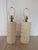 Mid 20th Century Mid 20th Century Pair of Mid Century Modern Style Lamps With New Brown Linen Shades For Sale - Image 5 of 7