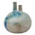 Joel Edwards Blue Drip Pottery Vessel Sculpture Vase For Sale