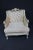 French Louis XV Style Cream Carved Club Chair For Sale - Image 3 of 7